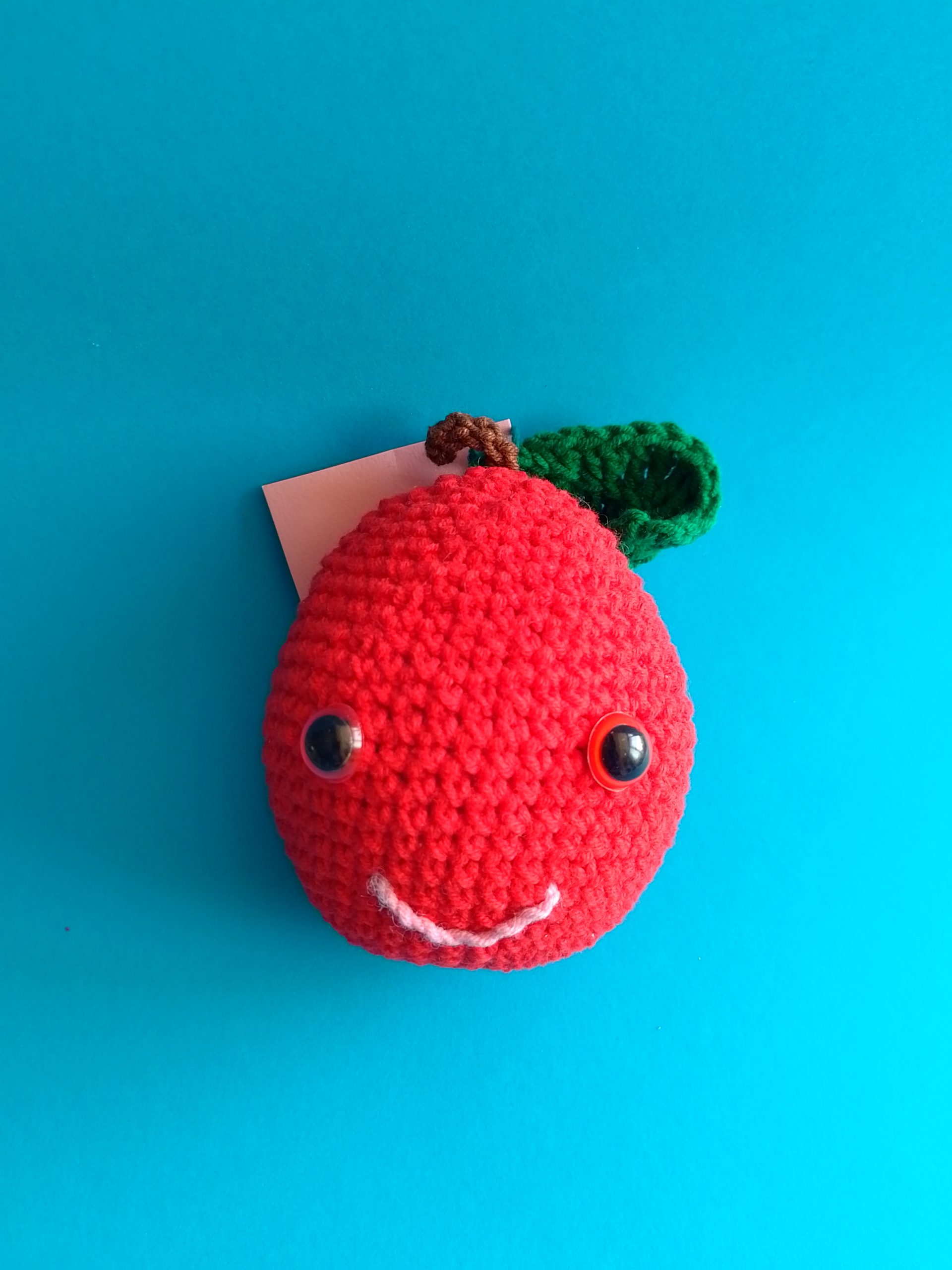 червена ябълка, handmadebykami.eu